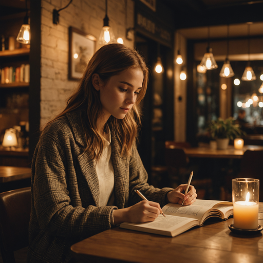 Intimate Moments of Inspiration in a Cozy Cafe