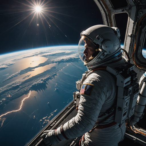 A Moment of Awe: Astronaut Witnesses Lightning Strike Earth from Space