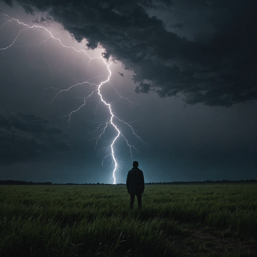 Silhouetted Against the Storm