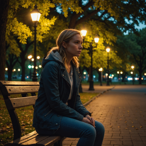 Lost in Thought Under the Streetlights