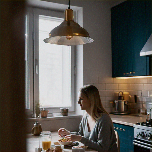 Sunlit Moments: A Cozy Kitchen Scene