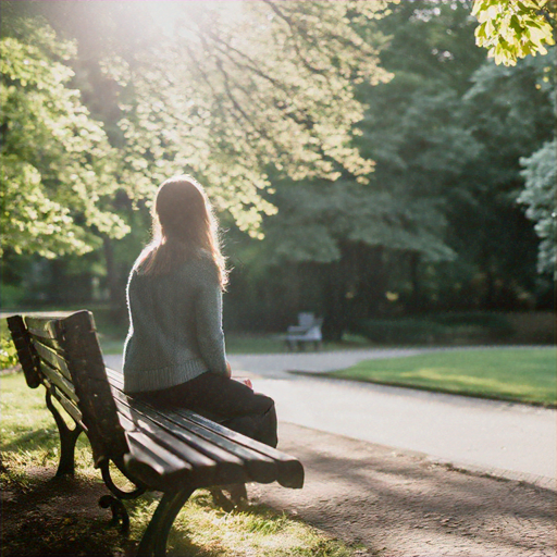 Silhouetted Serenity: A Moment of Tranquility in the Park