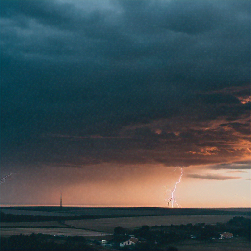 Solitude Under a Stormy Sky