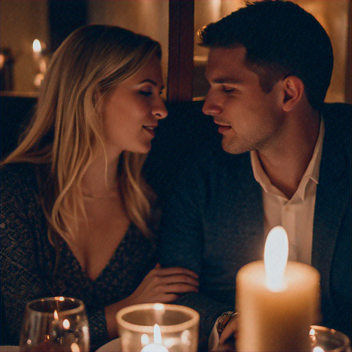 A Moment of Intimacy: Love in the Warm Glow of Candlelight