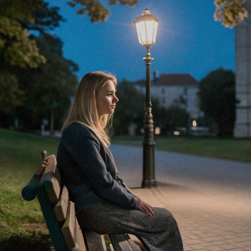 Lost in Thought: A Moment of Melancholy at Dusk