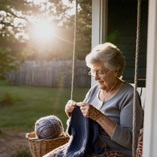 Sun-Drenched Serenity: A Moment of Peace on the Porch