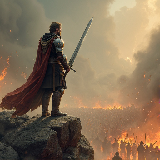 One Warrior Against a Thousand: A Sunset of Epic Proportions