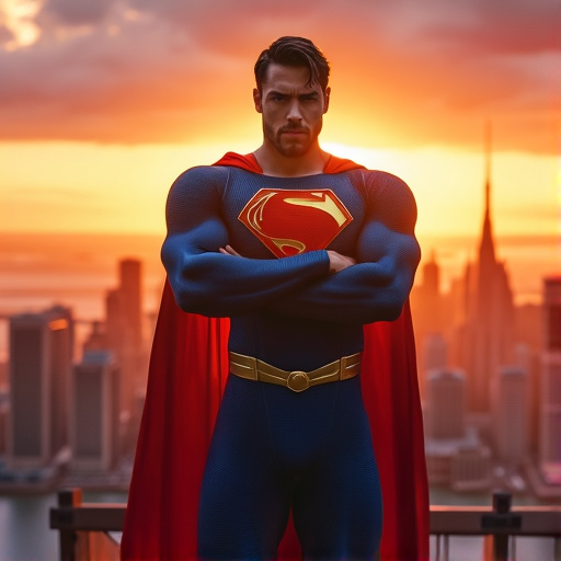 Superman at Sunset: A Hero’s Determination