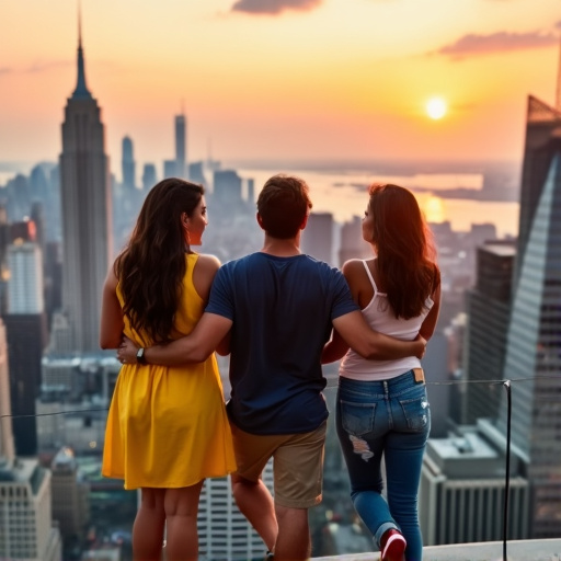 Sunset Romance on the Rooftop