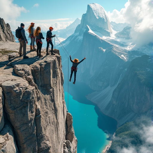 Daredevils on the Edge: A Breathtaking Cliffside Adventure