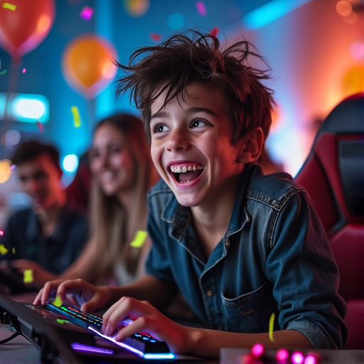 Joyful Gaming: A Boy’s Birthday Celebration