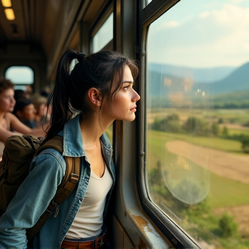 Lost in the Landscape: A Moment of Contemplation on a Train