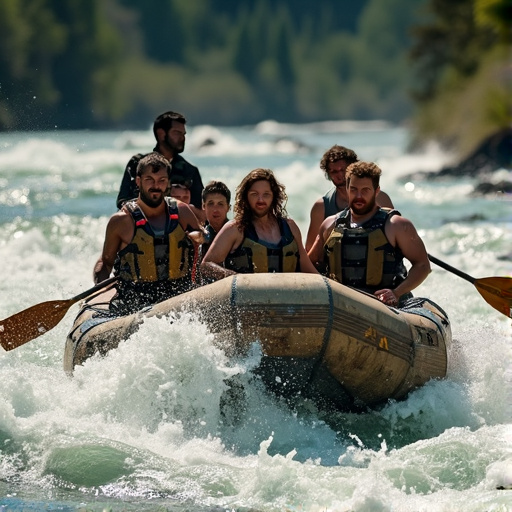 Thrill Seekers Ride the Rapids!