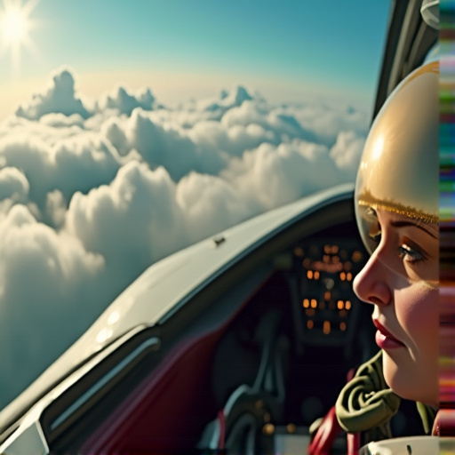 Golden Helmet, Cloud-Kissed Dreams: A Pilot’s Moment of Hope