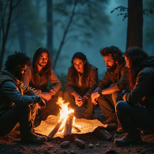 Campfire Tales: Mystery and Warmth Under the Stars