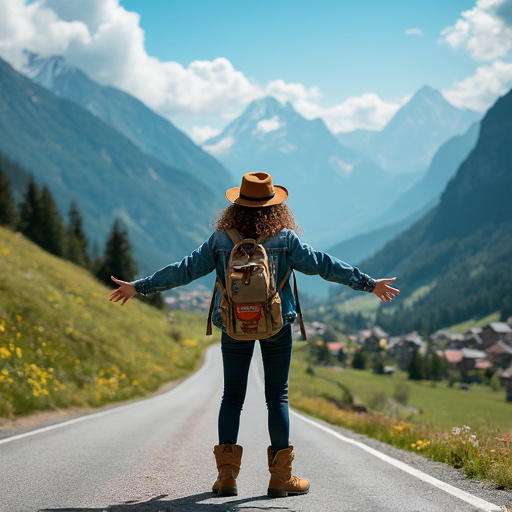 Embracing the Open Road: A Woman Finds Freedom in the Mountains