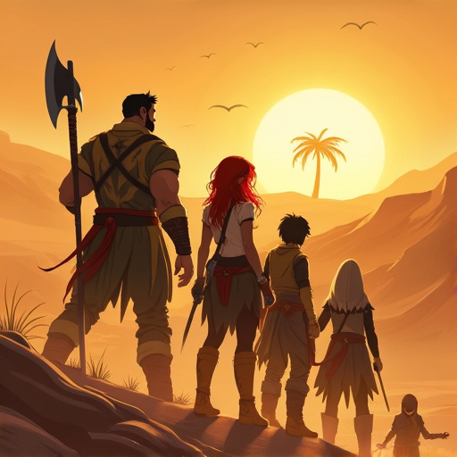 Silhouettes of Adventure: A Sunset Journey