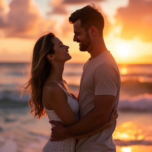 Sunset Romance on the Beach