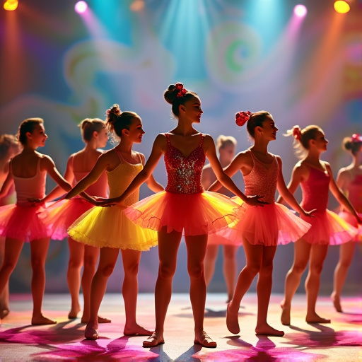 Young Ballerinas Shine Under the Spotlight