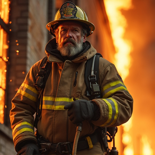 Heroic Firefighter Faces Down Blazing Inferno