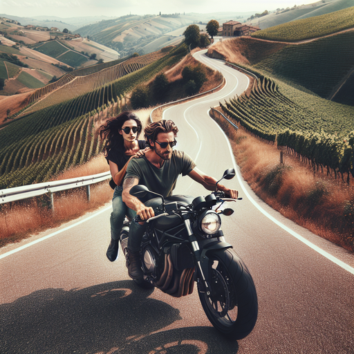 Love on the Open Road: A Romantic Motorcycle Adventure Through Vineyards