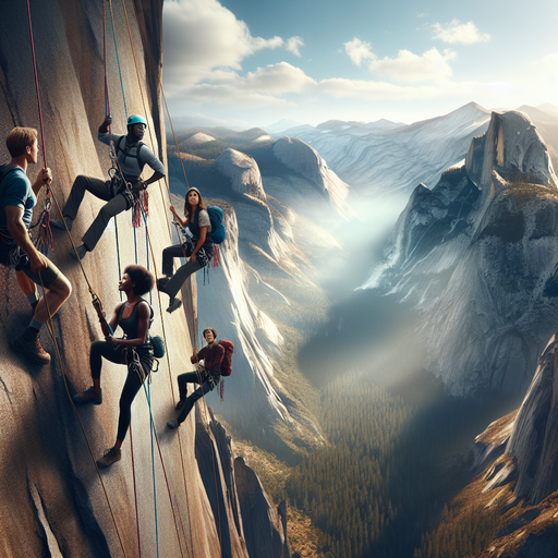 Conquering the Peak: Climbers Embrace the Majesty of the Mountains