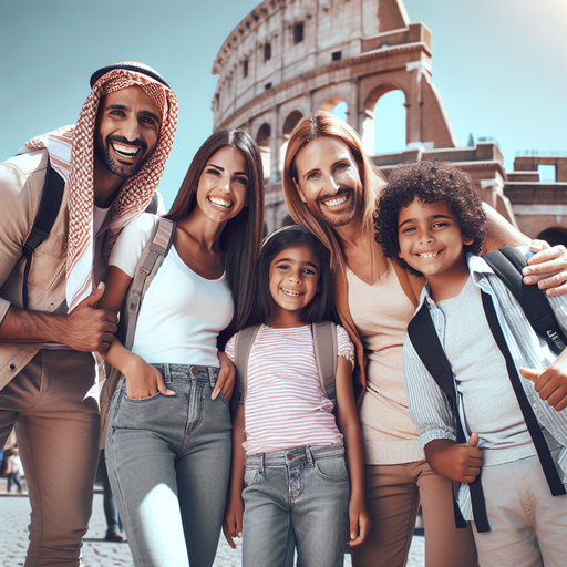 Roman Holiday: A Family’s Joyful Moment at the Colosseum