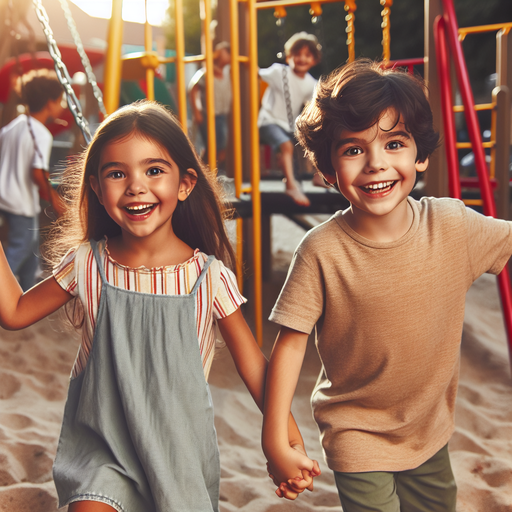 Childhood Joy: A Moment Captured on the Playground