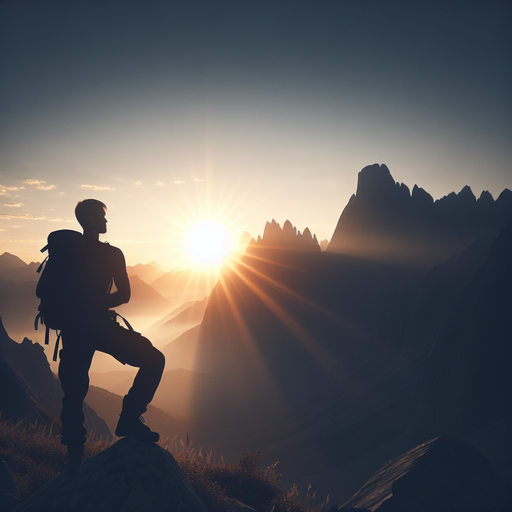 Silhouetted Against the Sunset: A Hiker’s Moment of Awe