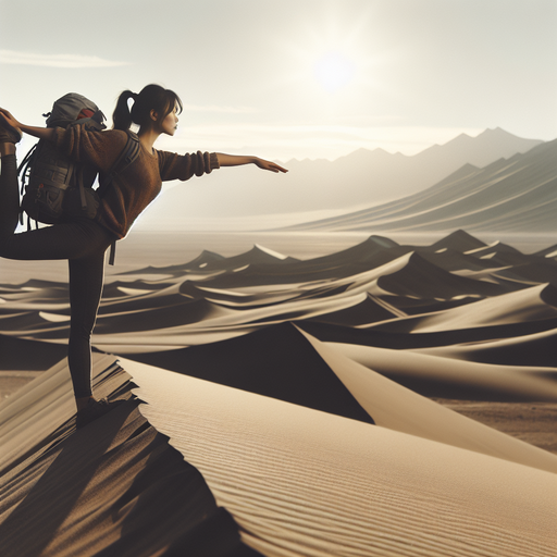 Finding Balance in the Desert: A Yoga Pose Against the Vastness