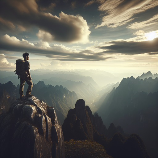 Silhouetted Against the Sunset: A Hiker’s Moment of Awe