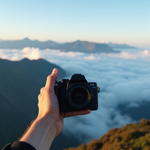 Capturing Tranquility: A Moment of Peace Amidst Majestic Peaks