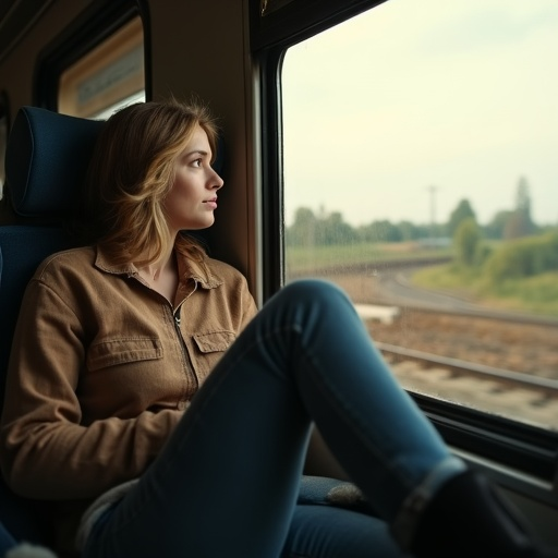 Lost in Thought: A Moment of Contemplation on the Train