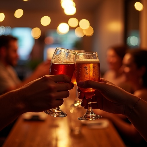 Cheers to Friendship: A Toast in the Warm Glow of a Bar