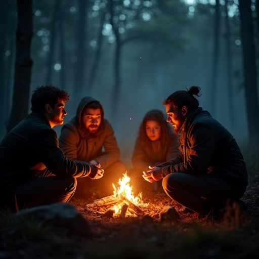 Warmth in the Wilderness: A Cozy Campfire Gathering