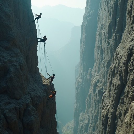 Rappel into the Mist: A Thrilling Descent into the Unknown