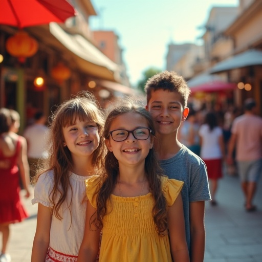 Friendship in the City: A Moment of Joy Captured