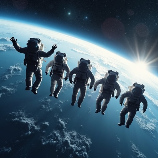 A Cosmic Odyssey: Five Astronauts Embark on a Journey of Hope