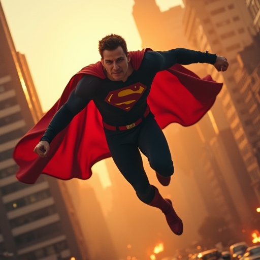 Superman Soars Above the City in Epic Display of Power