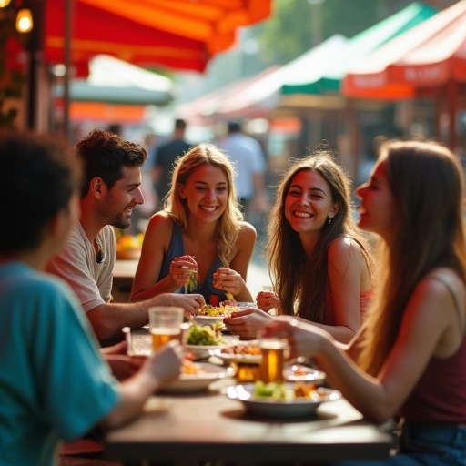 Friends, Food, and Sunshine: A Moment of Joy Captured