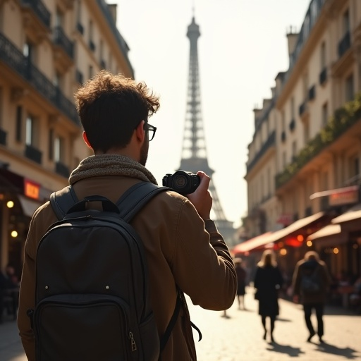 Capturing Parisian Charm: A Moment of Urban Adventure