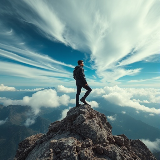 A Moment of Solitude on the Mountaintop