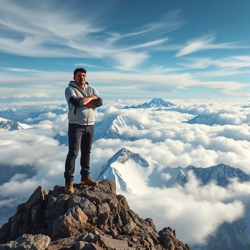 A Moment of Serenity on the Mountaintop