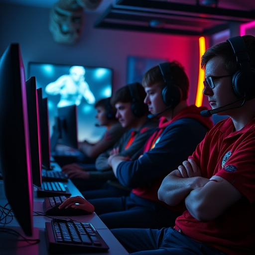 The Glow of Competition: Young Gamers Immersed in the Digital Arena