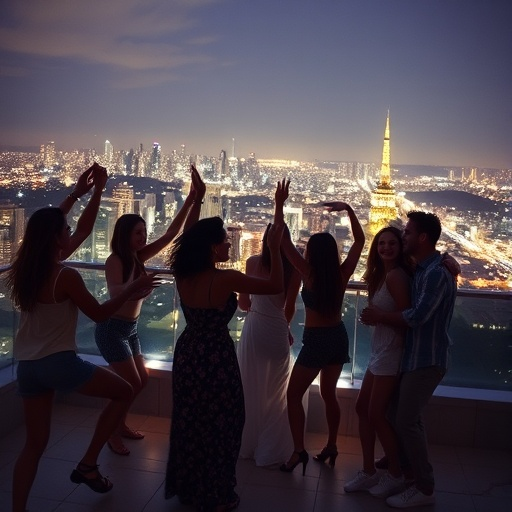 City Lights and Rooftop Revelry: A Night of Joy and Grandeur