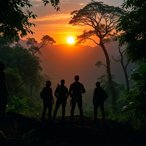 Silhouettes of Mystery at Sunset