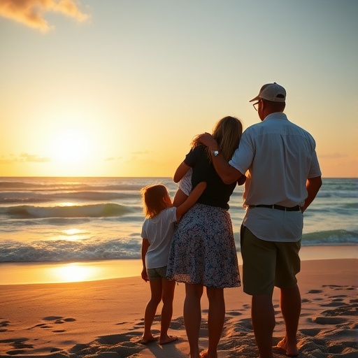 Sunset Serenity: A Family’s Moment of Joy