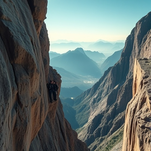 Two Figures Stand at the Edge of the World