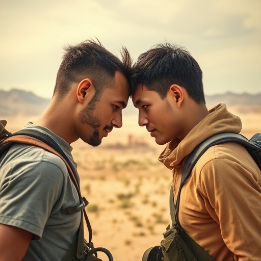 Two Men, One Desert, A Silent Confrontation