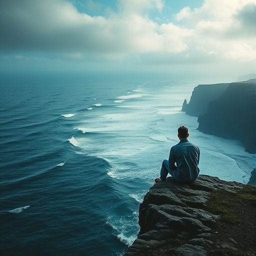 A Moment of Solitude on the Edge of the World